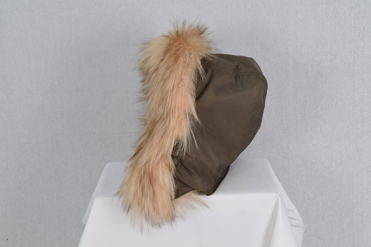 Elegant  Fox Fur Small Collar, Fur Trim For  Hood, Trim Hood ,Real fur trim hood detachable ,Fox Fur,