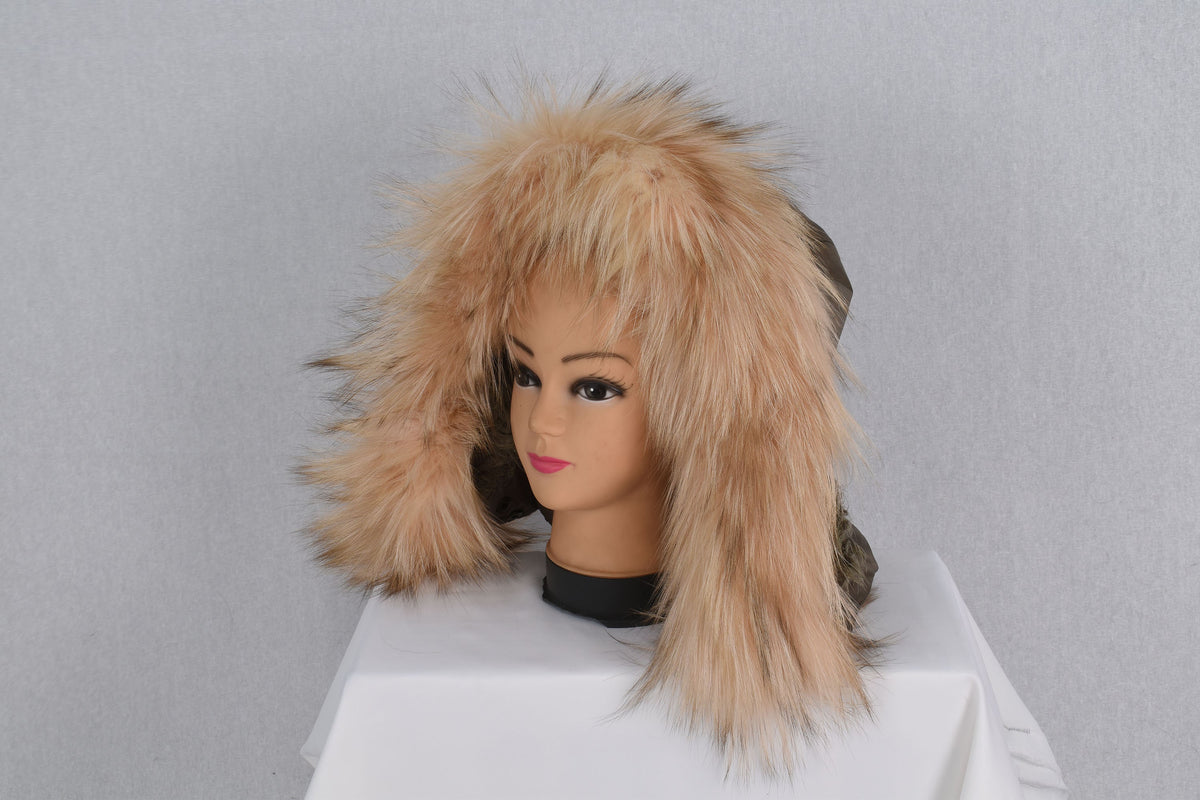 Elegant  Fox Fur Small Collar, Fur Trim For  Hood, Trim Hood ,Real fur trim hood detachable ,Fox Fur,