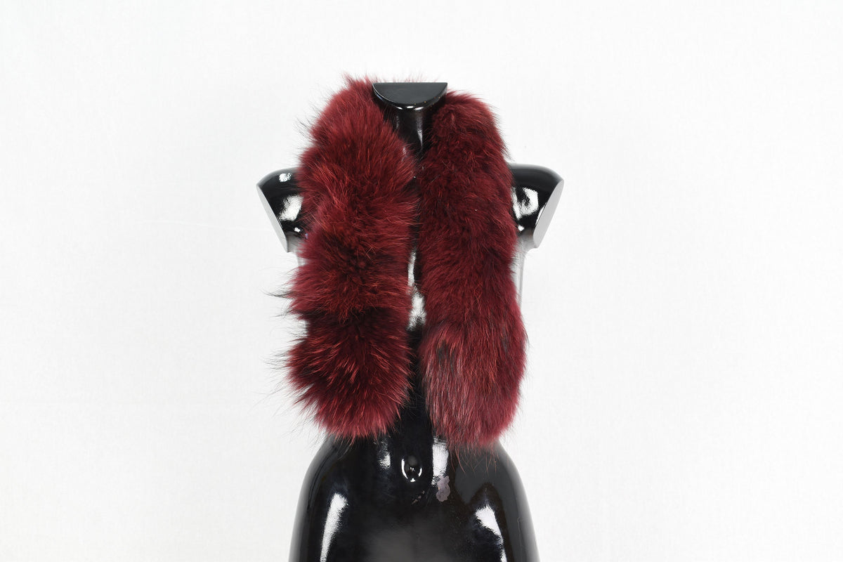 Stylish  Fox Fur Small Collar, Fur Trim For  Hood, Trim Hood ,Real fur trim hood detachable ,Fox Fur,