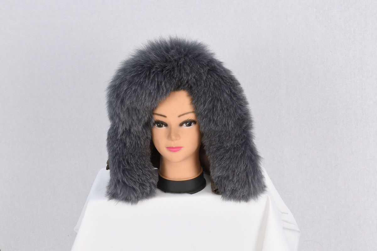 Gorgeous  Fox Fur Small Collar, Fur Trim For  Hood, Trim Hood ,Real fur trim hood detachable ,Fox Fur,