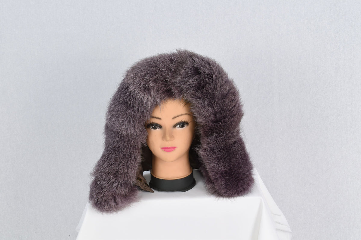 Gorgeous  Fox Fur Small Collar, Fur Trim For  Hood, Trim Hood ,Real fur trim hood detachable ,Fox Fur,