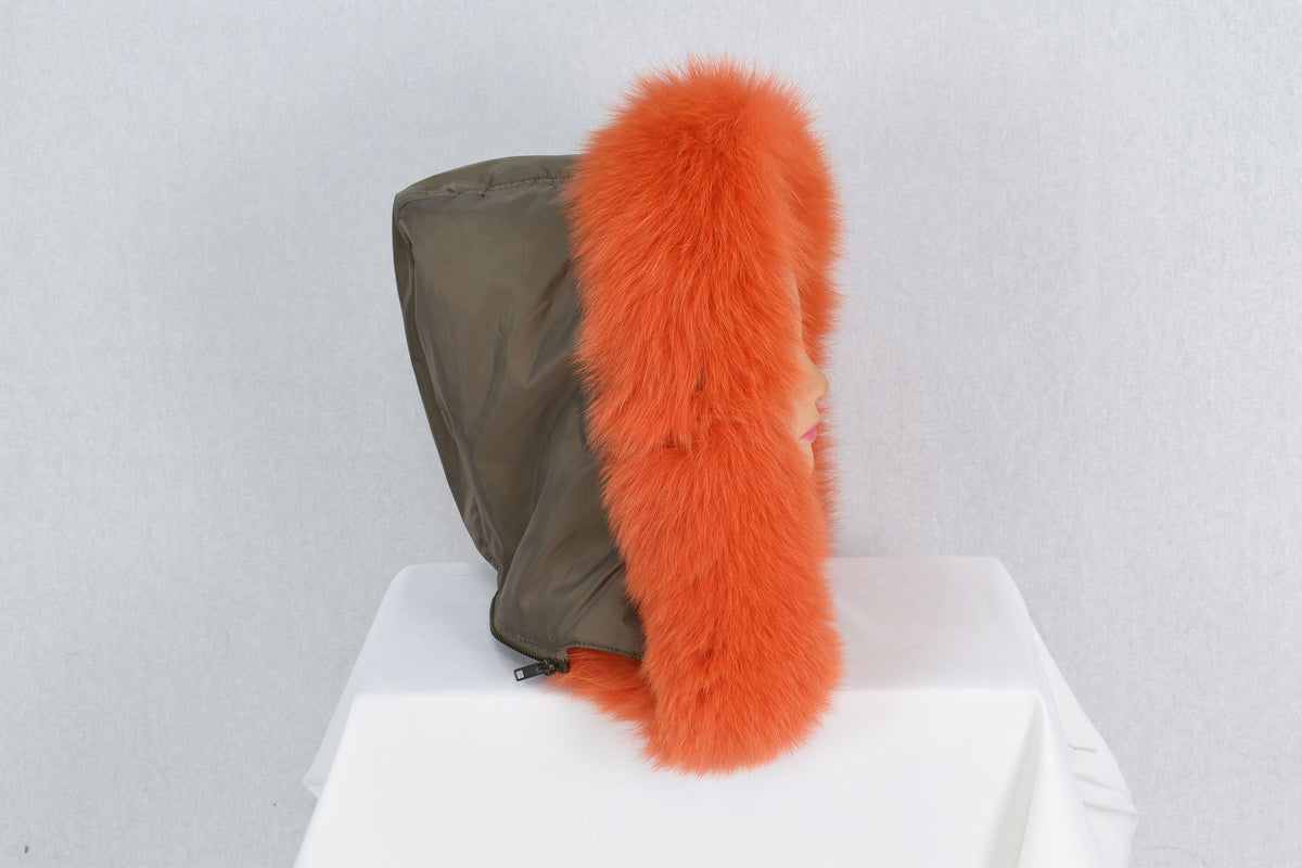 Fur Stripe For Hood | Stylish  Fox Fur Small Collar, Fur Trim For  Hood, Trim Hood ,Real fur trim hood detachable ,Fox Fur,
