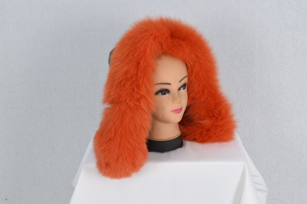 Fur Stripe For Hood | Stylish  Fox Fur Small Collar, Fur Trim For  Hood, Trim Hood ,Real fur trim hood detachable ,Fox Fur,