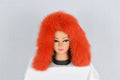 Fashionable  Fox Fur Small Collar, Fur Trim For  Hood, Trim Hood ,Real fur trim hood detachable ,Fox Fur,