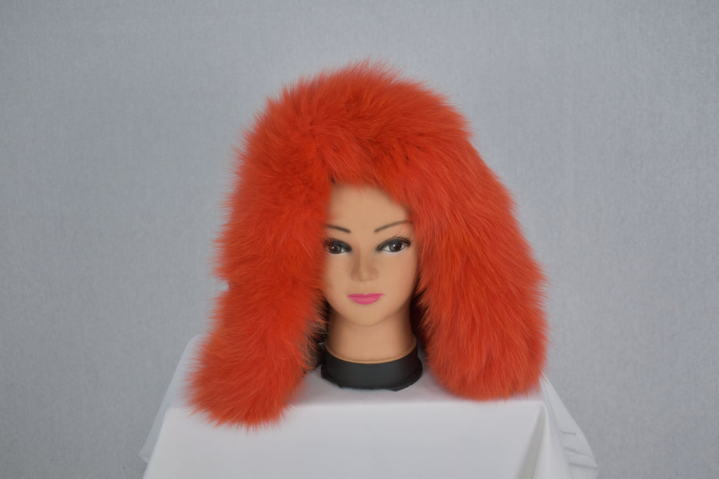Fashionable  Fox Fur Small Collar, Fur Trim For  Hood, Trim Hood ,Real fur trim hood detachable ,Fox Fur,