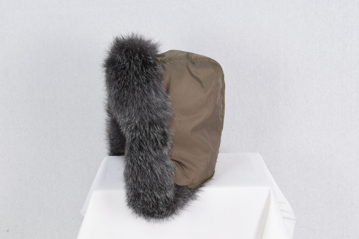 Elegant  Fox Fur Small Collar, Fur Trim For  Hood, Trim Hood ,Real fur trim hood detachable ,Fox Fur,