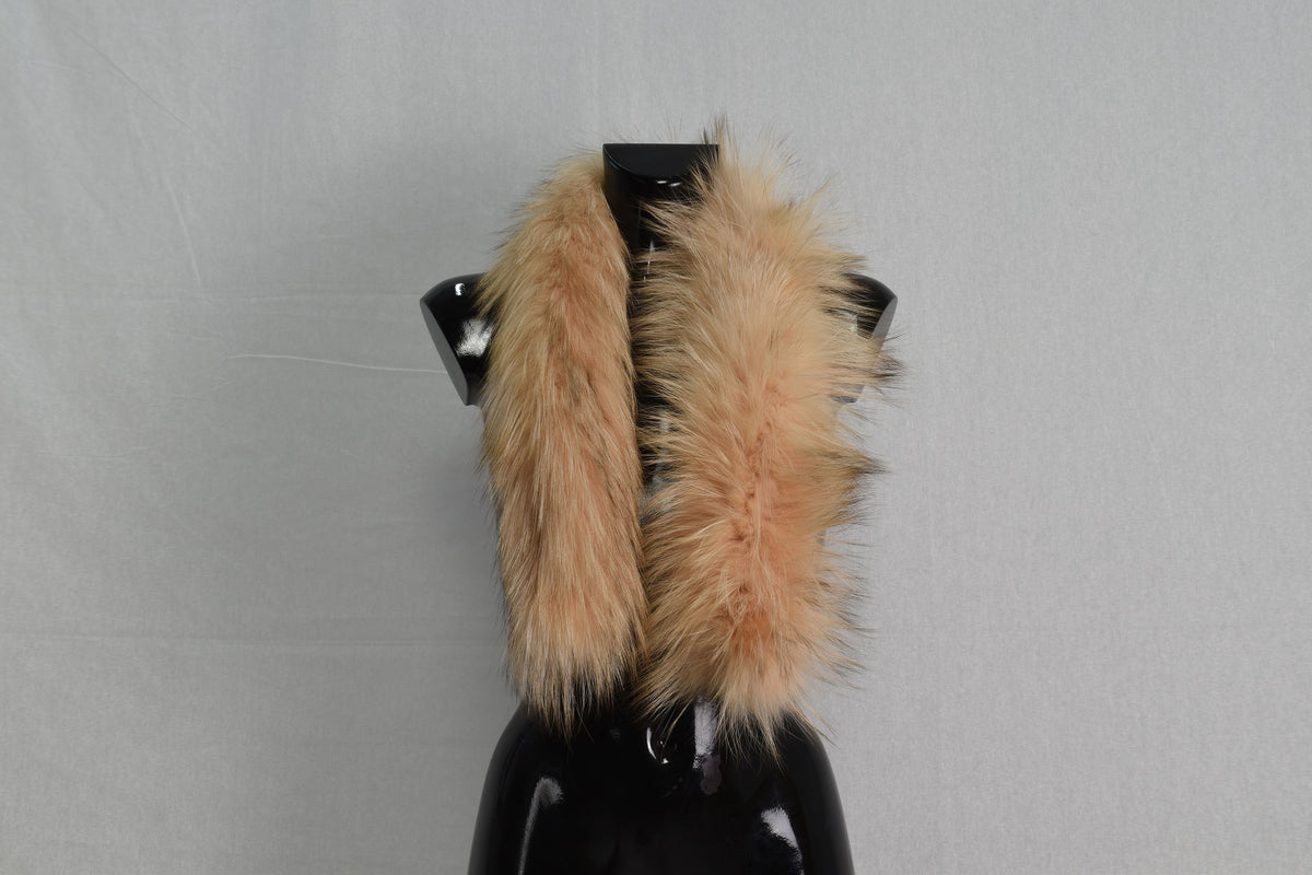 Elegant  Fox Fur Small Collar, Fur Trim For  Hood, Trim Hood ,Real fur trim hood detachable ,Fox Fur,