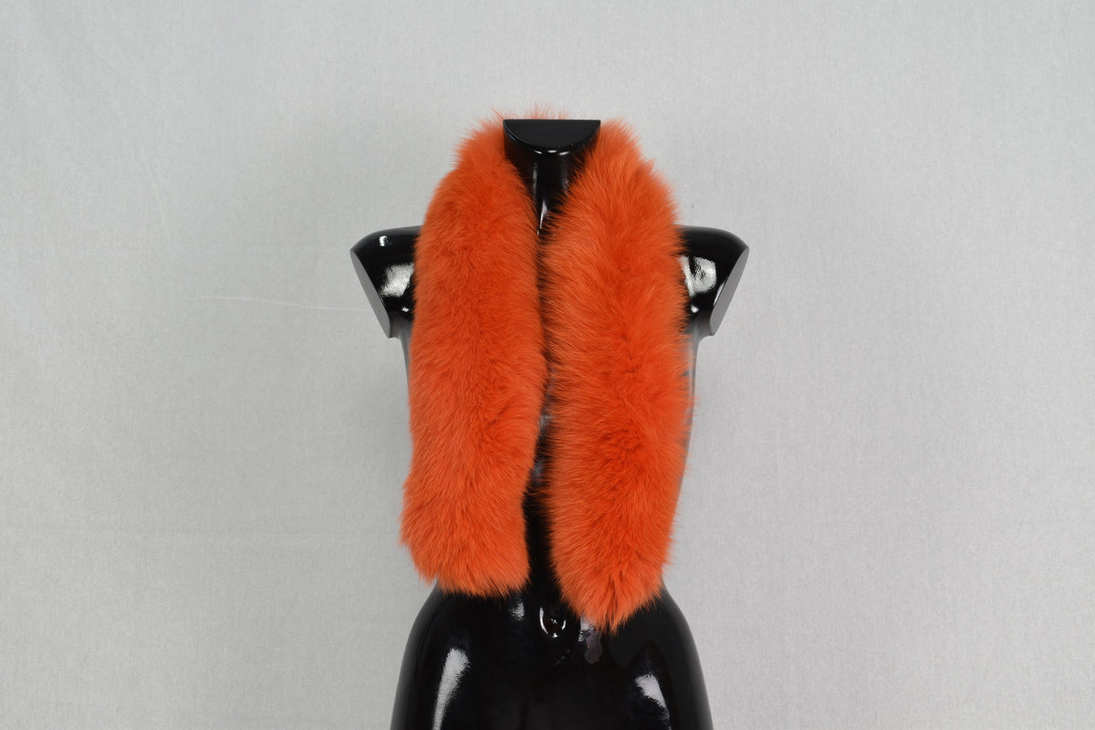 Fur Stripe For Hood | Stylish  Fox Fur Small Collar, Fur Trim For  Hood, Trim Hood ,Real fur trim hood detachable ,Fox Fur,