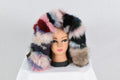Amazing Colorful  Fox Fur Small Collar & Fur Trim For hood, Fur Trim Stripe, Fur collar, Fur trim,Hood Trim detachable,Fur Accessory