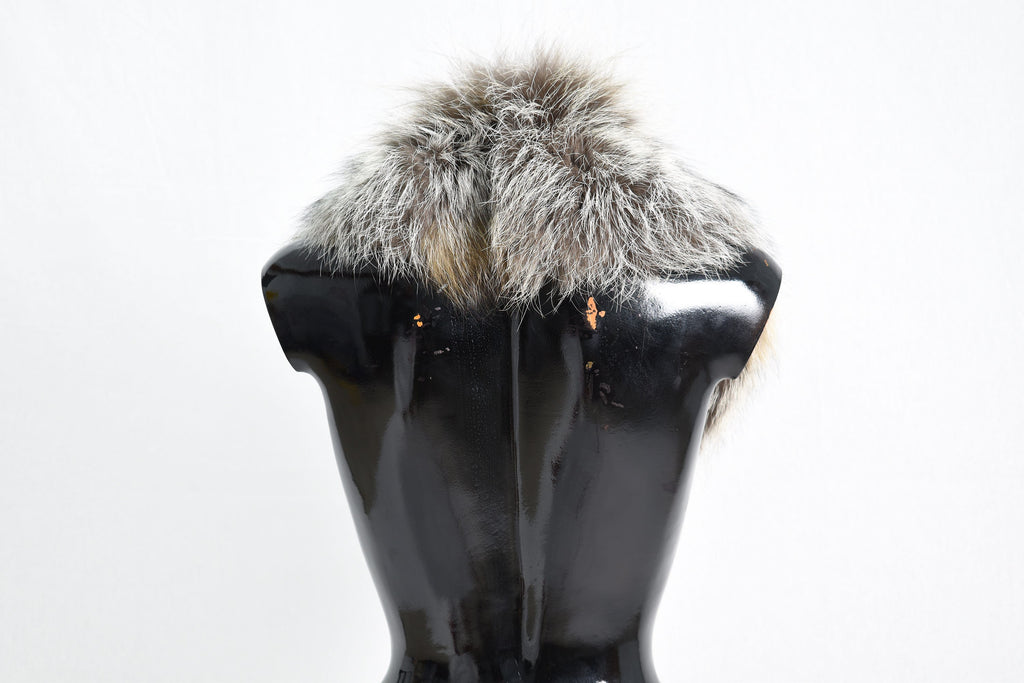 Fox Fur Collar, Fur scarf, Coat Collar , Winter Collar, women collar, Silver -Gold  Fur collar,