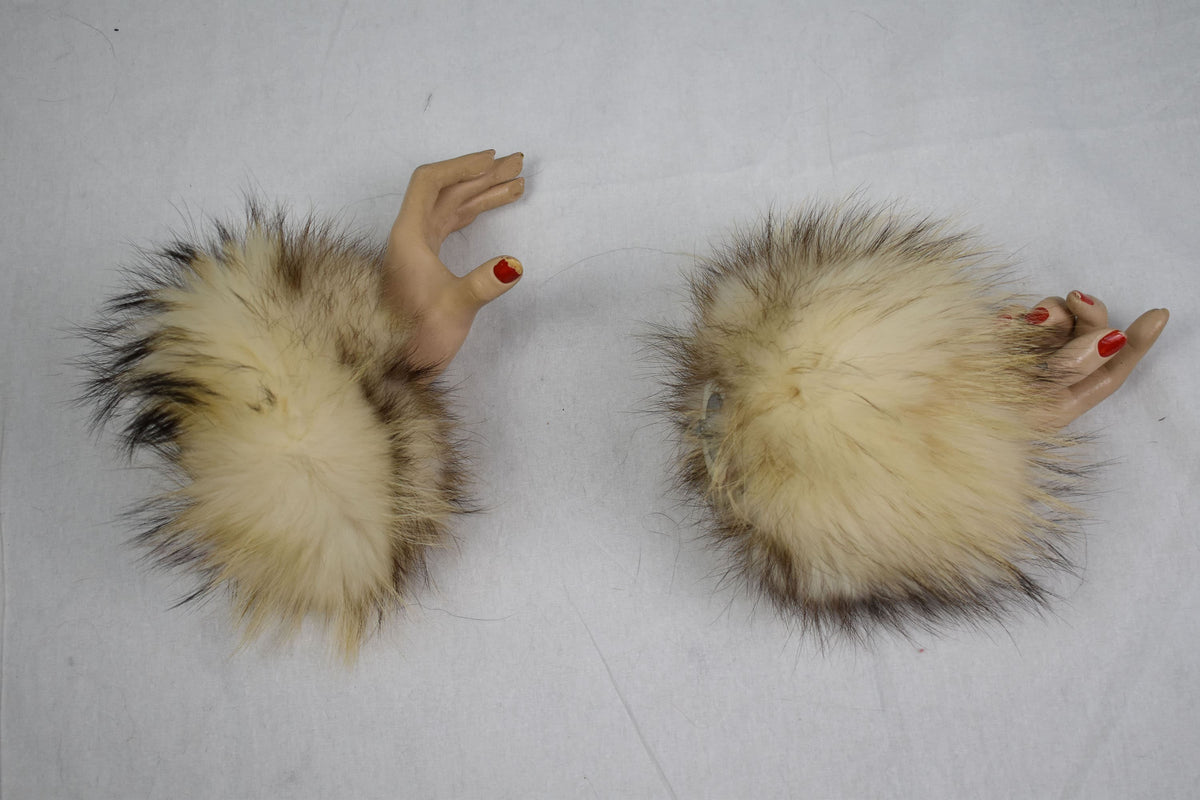 Lovely Fox Fur Cuffs,Coat Cuffs, Fox Fur , winter Coat cuffs,detachable Fur cuffs