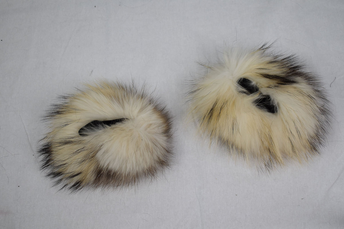 Lovely Fox Fur Cuffs,Coat Cuffs, Fox Fur , winter Coat cuffs,detachable Fur cuffs