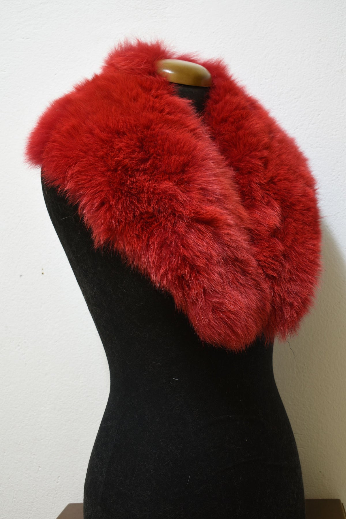 Genuine Real Red Fox Fur Collar, winter collar, Fur Collar, Made in Greece, Detachable Fox Fur Collar,