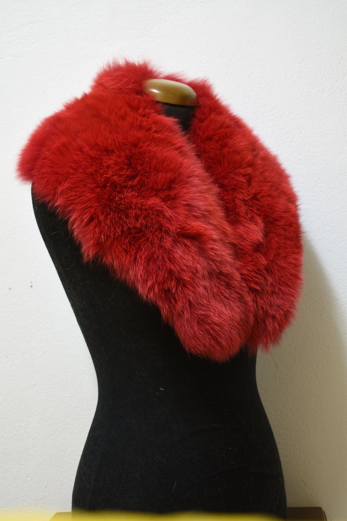 Genuine Real Red Fox Fur Collar, winter collar, Fur Collar, Made in Greece, Detachable Fox Fur Collar,
