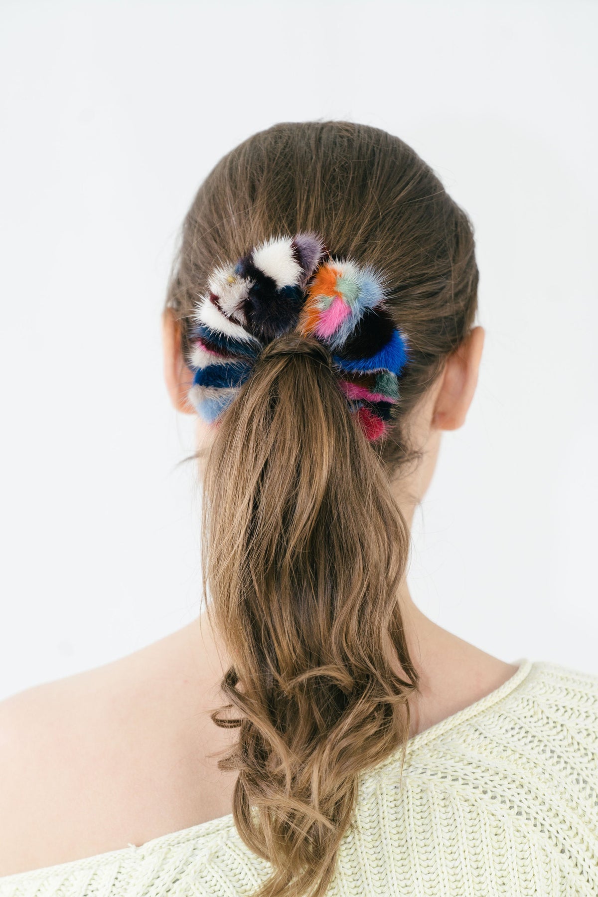 Fur Scrunchies , Mink Fur Scrunchies , Fur bracelet , Stylish mink fur Scrunchies - Bracelet