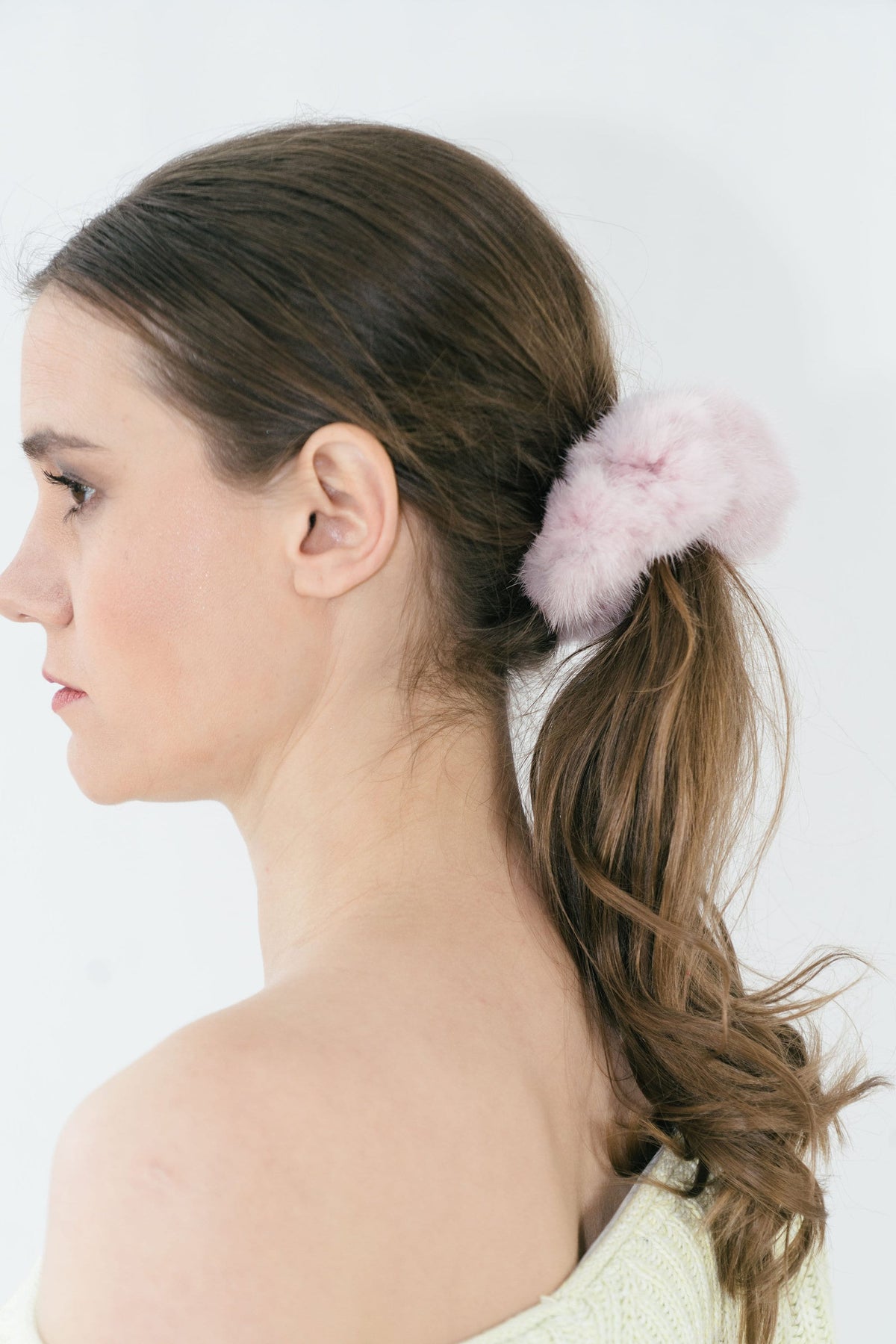 Fur Scrunchies , Mink Fur Scrunchies , Fur bracelet , Stylish mink fur Scrunchies - Bracelet