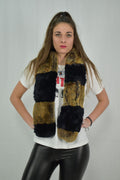 Lovely  Rex Rabbit  Real Fur Scarf (120x13 cm)