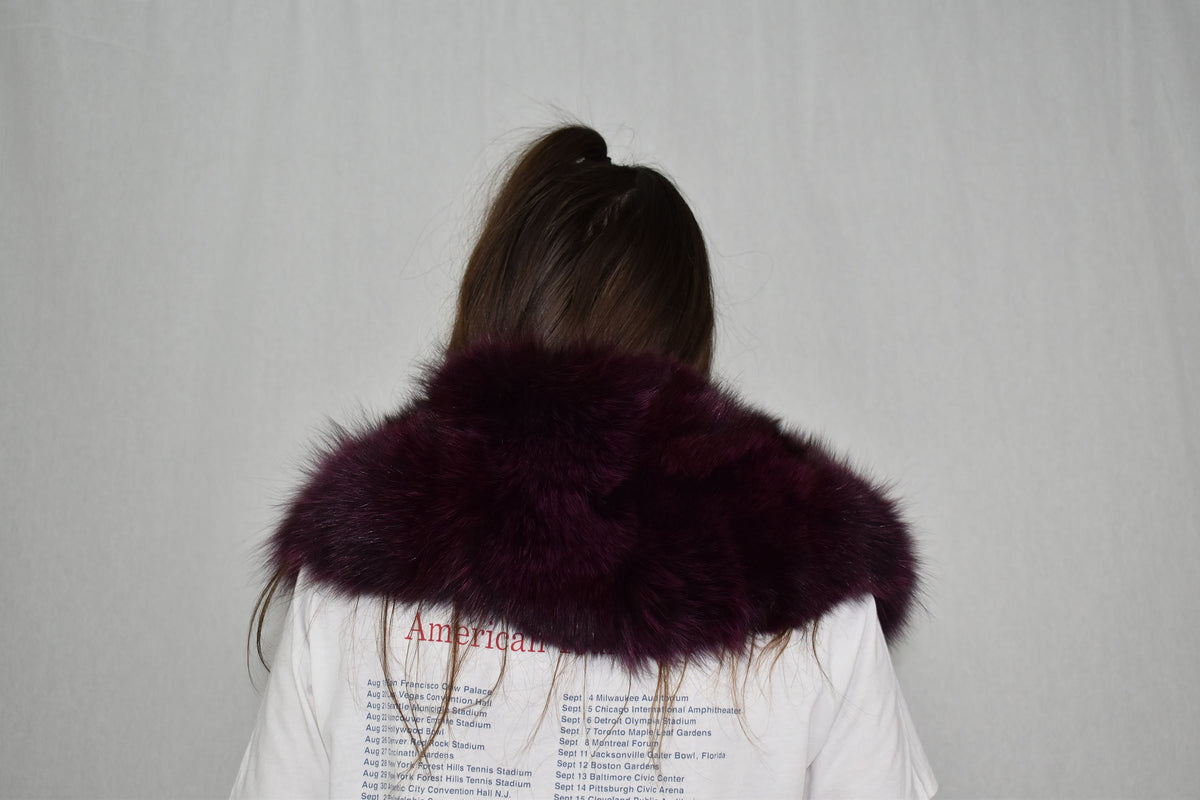 Fashionable  Fox Fur Collar, Fox Collar, Winter collar, Coat collar, Detachable Fox Fur Collar
