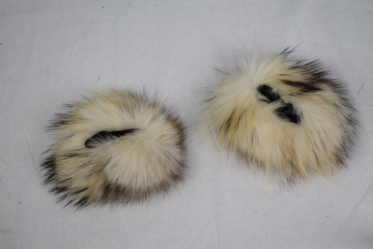 Lovely Fox Fur Cuffs,Coat Cuffs, Fox Fur , winter Coat cuffs,detachable Fur cuffs