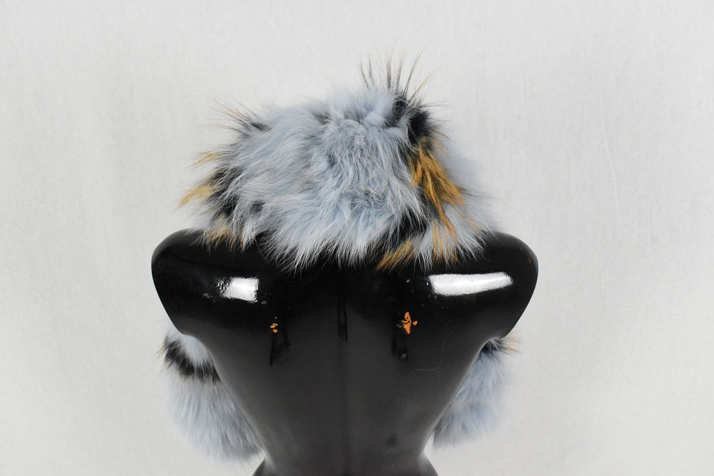 Fashionable   Fox Fur Collar , fox collar,big fox Fur Collar, Detachable Fox Fur Collar,Fur Scarf, purple and lilac fox collar