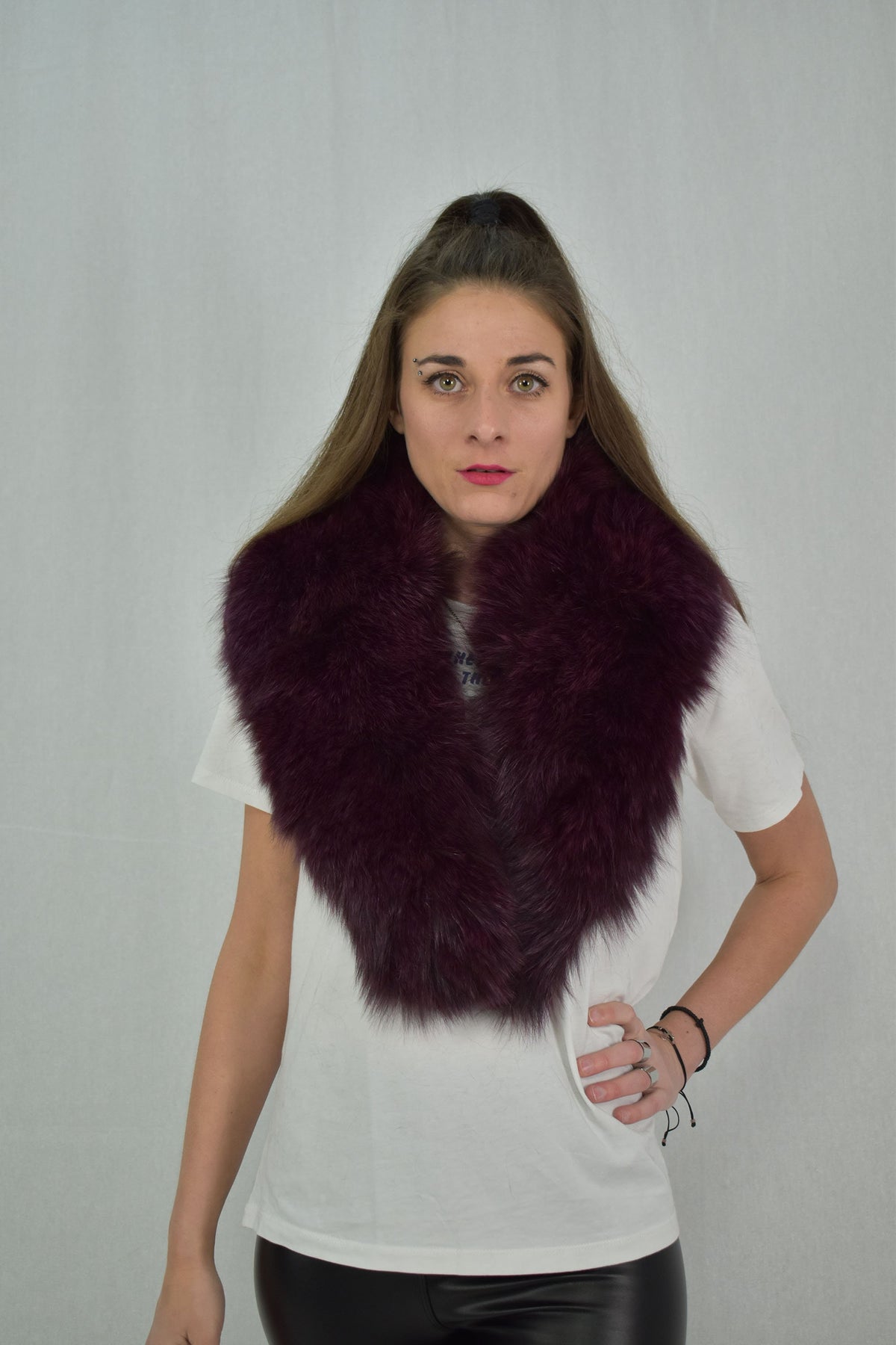 Fashionable  Fox Fur Collar, Fox Collar, Winter collar, Coat collar, Detachable Fox Fur Collar