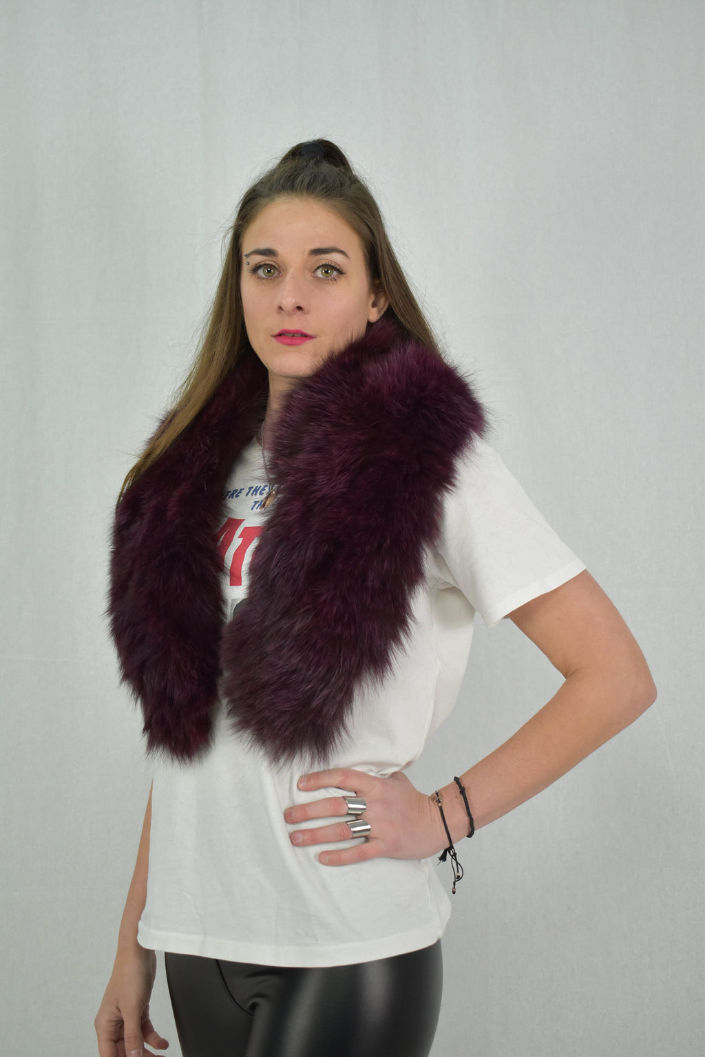 Fashionable  Fox Fur Collar, Fox Collar, Winter collar, Coat collar, Detachable Fox Fur Collar