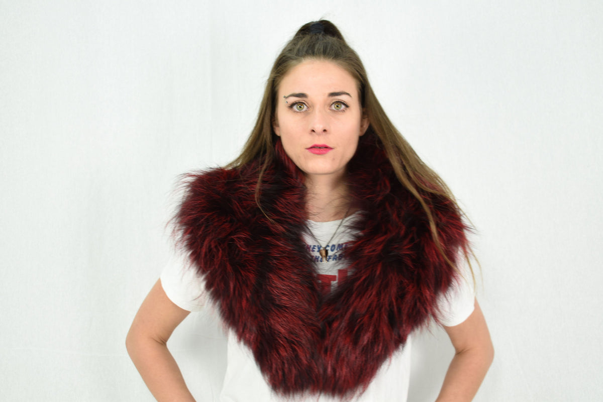 Fox Fur Collar, Fox Collar, Winter collar, Coat collar, Detachable Fox Fur Collar