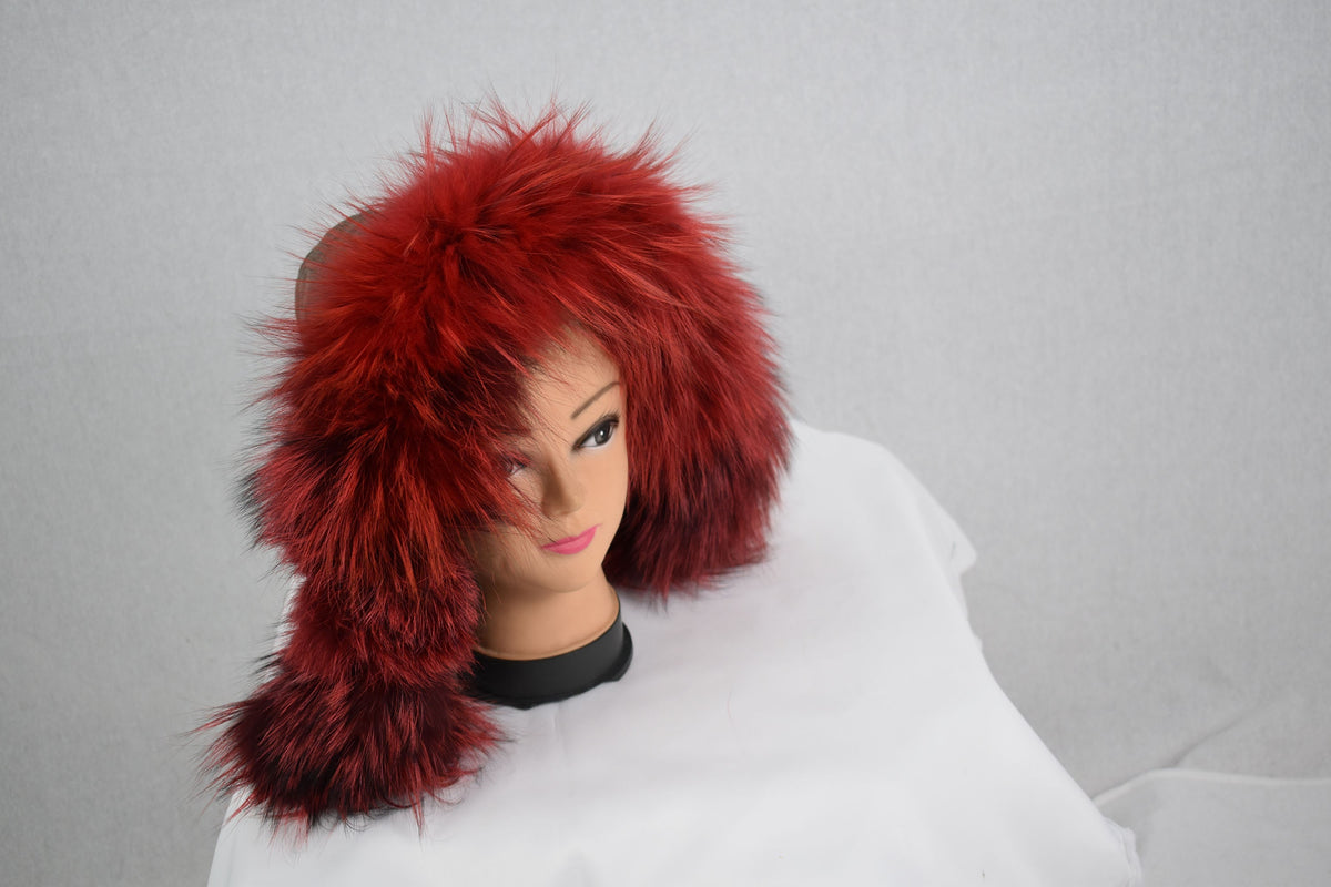 Lovely Real Natural Beige Small Fox Fur Collar, fox fur trim For hood, Fur collar, Fur trim,Hood Trim detachable,DIY Hood Fur Trim