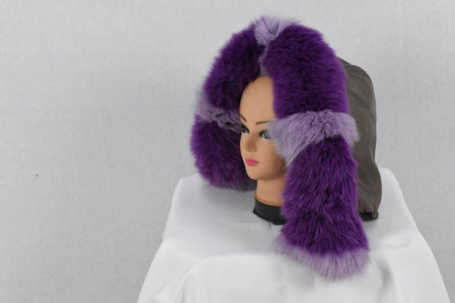 Amazing  Fox Fur Collar | Fur Trim For hood | Fur Trim Stripe | Fur collar | Fur trim | Hood Trim detachable | Fur Accessory