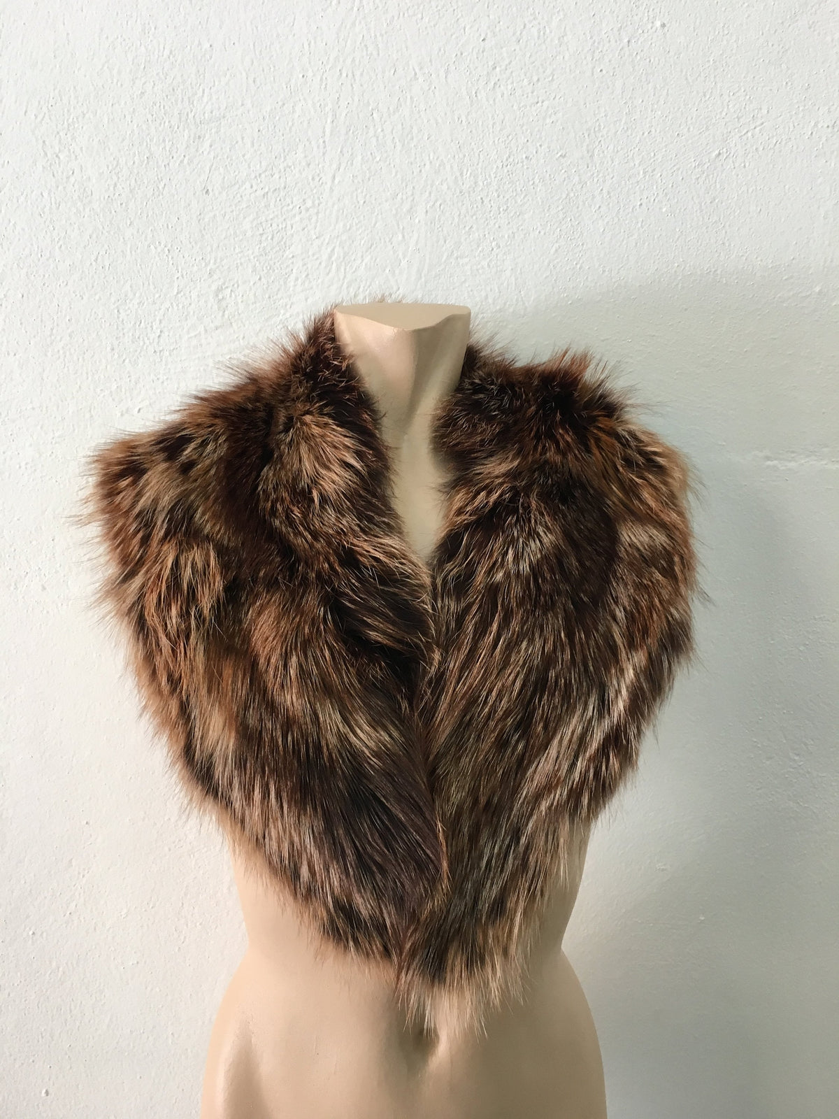 Genuine Real Matilda Color Fox Fur Collar, WInter collar, Fur collar, Fur scarf, Coat Collar, Women Collar,
