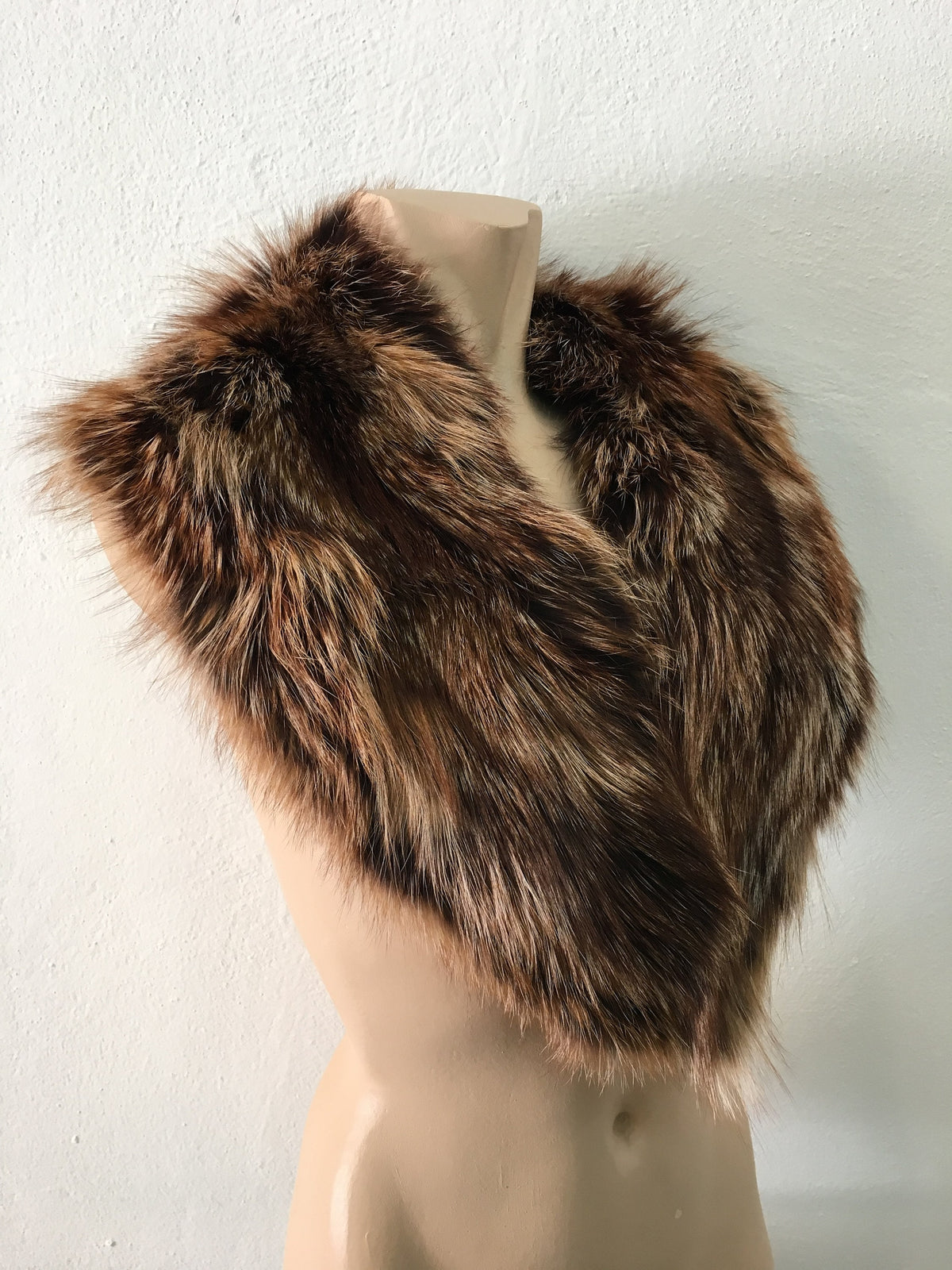 Genuine Real Matilda Color Fox Fur Collar, WInter collar, Fur collar, Fur scarf, Coat Collar, Women Collar,