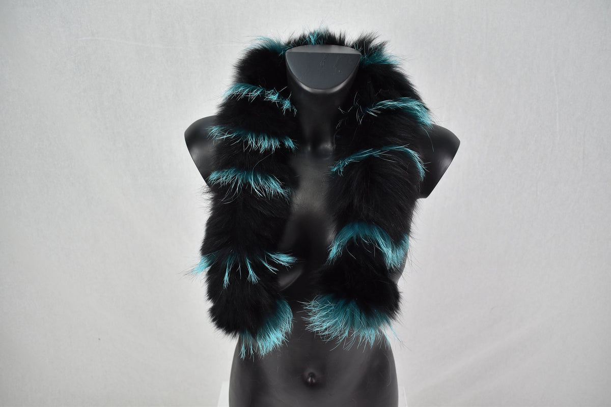 Real Fur trim For Hood | Fox Fur Scarf | Fur Collar |Detachable Fur Trim For Hood