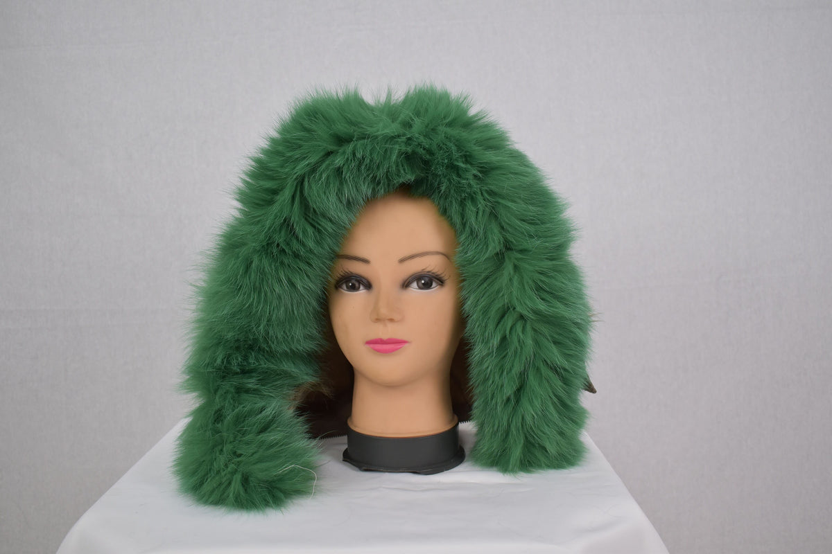 Removable Fur Strip For Hoodie |  Fox Fur Scarf  | Luxury Gift For  Friend | Fur Trim For Coat Or Jacket Hood |