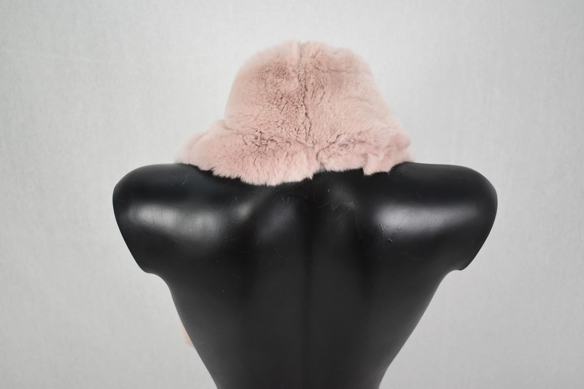 Rex rabbit  Fur Scarf | Real Natural Fur Accessories | Fur Shawl - Scarf made of Rex rabbit | Warm Scarves For women