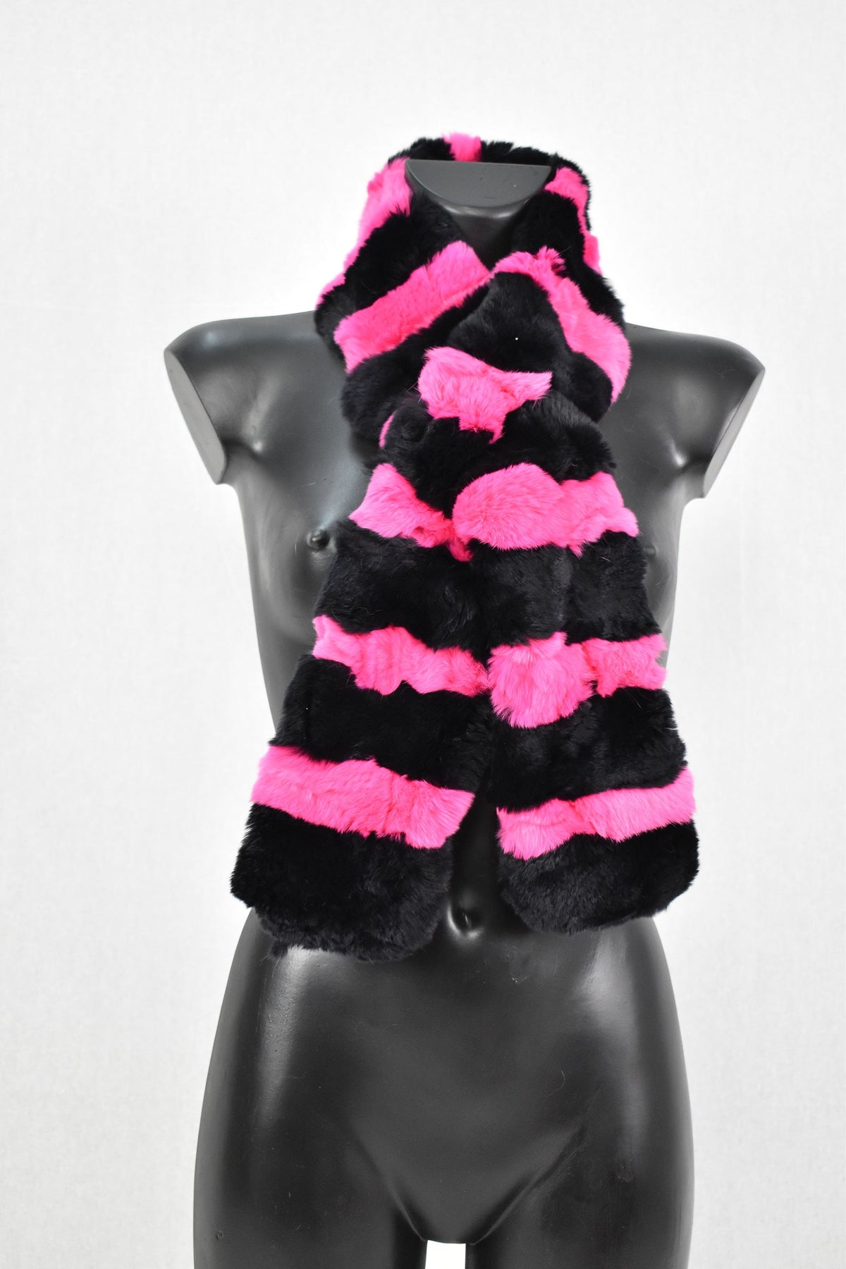 Fur Scarf Gift For Her |  Rex rabbit Fur Shawl - Scarf | Fur Neck warmer | Fur Collar