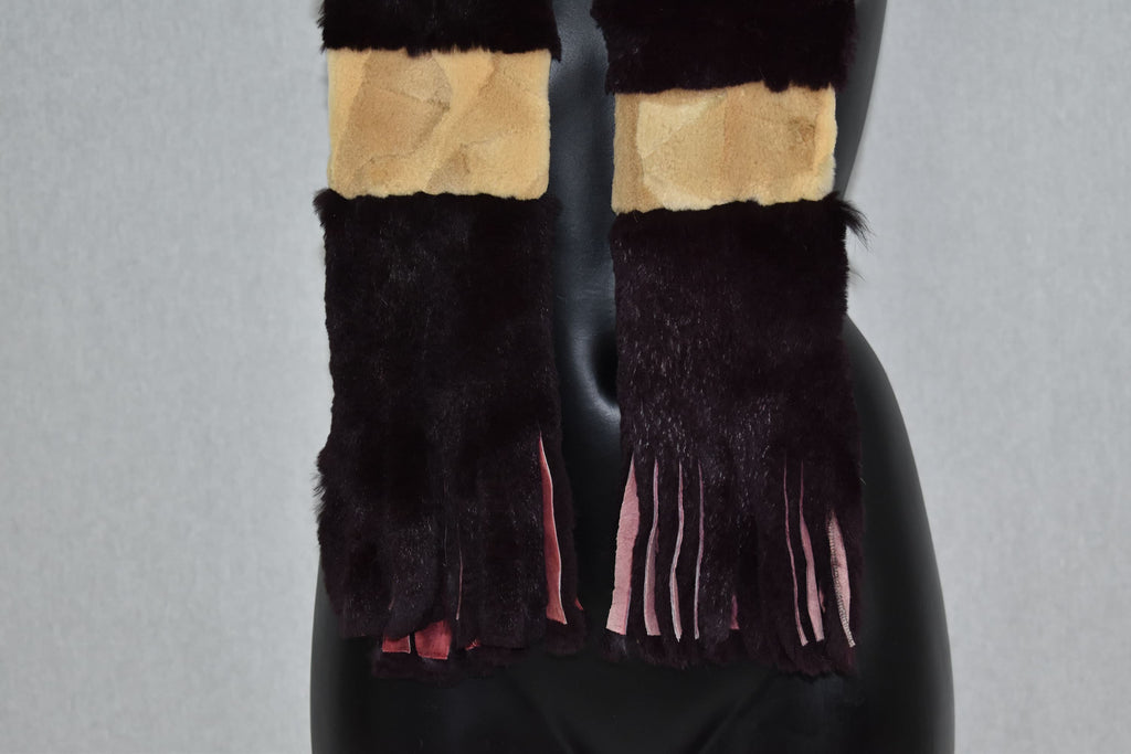 Real Fur Scarf |  Rex rabbit Fur Scarf | Gift For Her | Real Fur Accessories