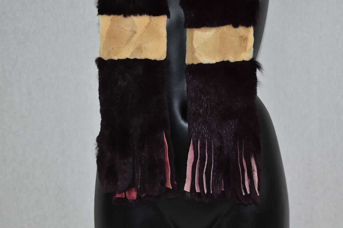Real Fur Scarf |  Rex rabbit Fur Scarf | Gift For Her | Real Fur Accessories