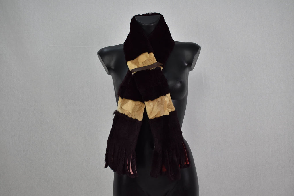 Real Fur Scarf |  Rex rabbit Fur Scarf | Gift For Her | Real Fur Accessories