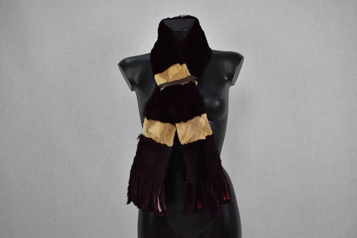 Real Fur Scarf |  Rex rabbit Fur Scarf | Gift For Her | Real Fur Accessories