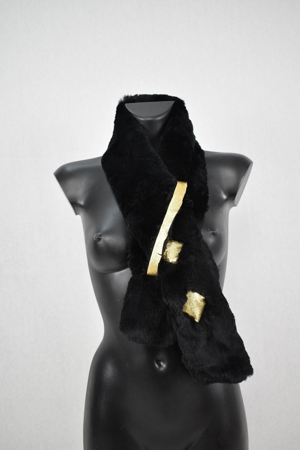 Real Fur scarf | Sheepskin with rex rabbit Fur Scarf | Fur Collar|  Women Fur Accessories