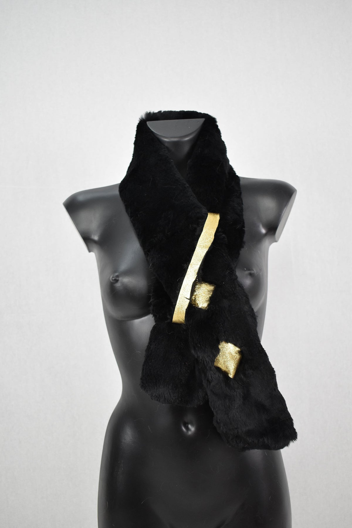 Real Fur scarf | Sheepskin with rex rabbit Fur Scarf | Fur Collar|  Women Fur Accessories