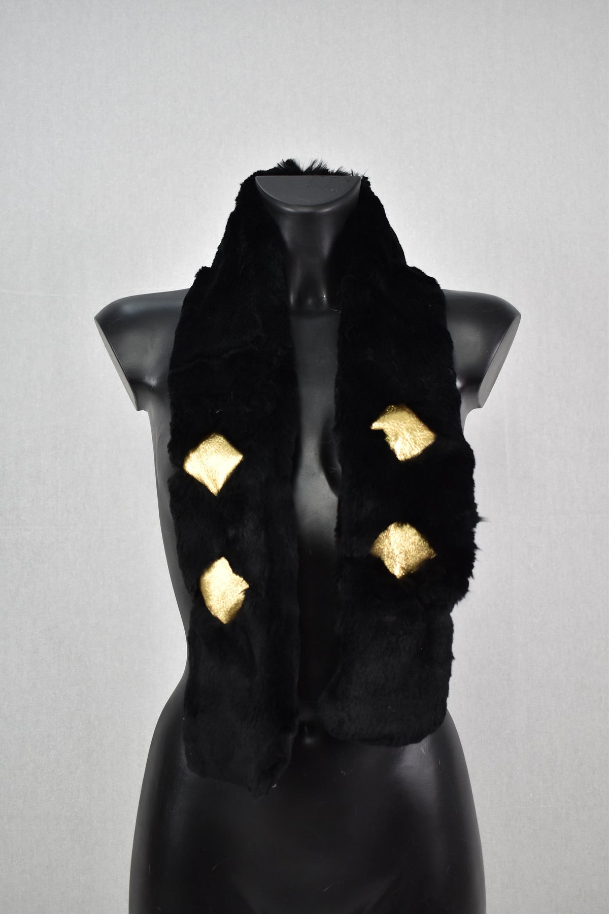 Real Fur scarf | Sheepskin with rex rabbit Fur Scarf | Fur Collar|  Women Fur Accessories