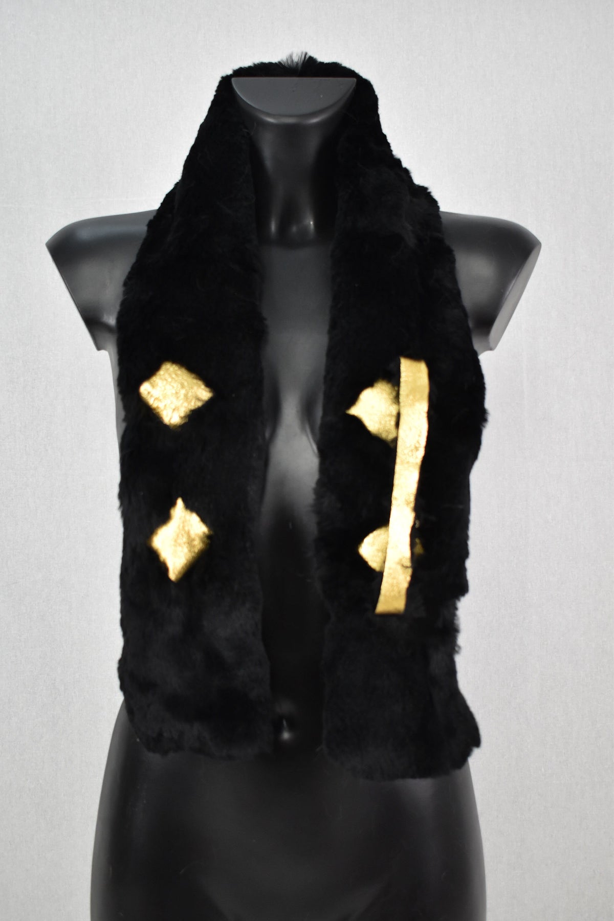 Real Fur scarf | Sheepskin with rex rabbit Fur Scarf | Fur Collar|  Women Fur Accessories
