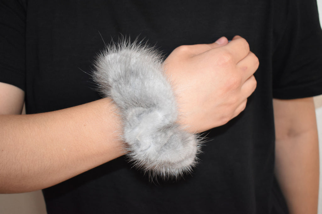 Fall scrunchies , Scrunchies , Mink Fur Scrunchies , Hair Accessories , Gift For Her
