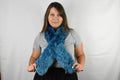 Fur Scarf | Fur Shawl Blue electrik  tibet lamb Fur Scarf | Winter scarf for Women