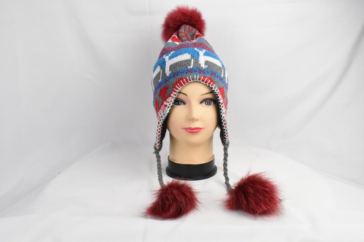 Winter Hats | Women Beanie | Hat With Pom Pom | Fur Pom Pom Hat For Women | Gift For Her