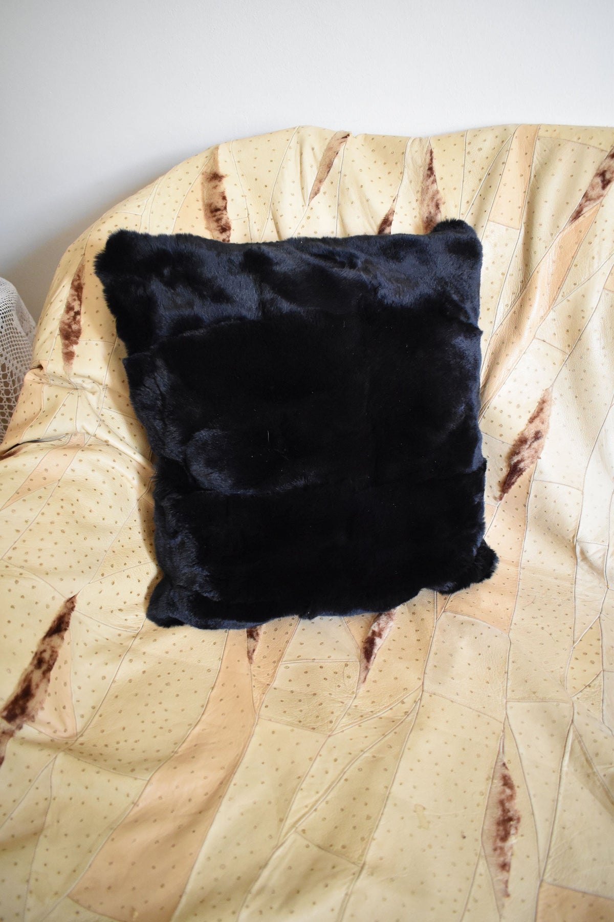 Pillow Fur Case | Fur Pillow Case | Pillow Cover | Black Fur Pillow | Fur Pillow | Home Decoration | Fur Accessories For Home