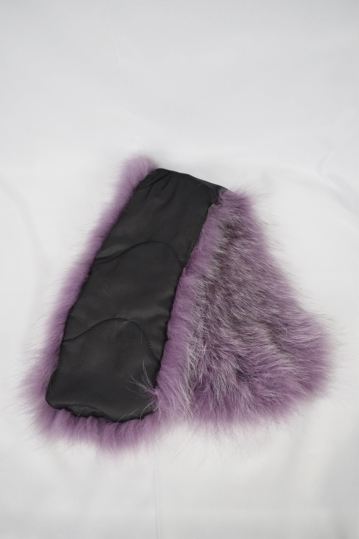 Fur Collar, Fox Collar, Detachable Fox Fur Collar, Special Gift For Her , Lilac Color  Fur Collar