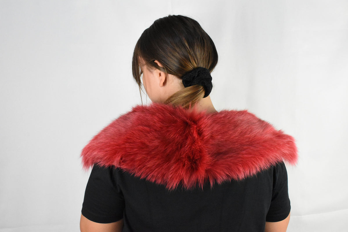 Natural Red Fox Fur collar , Winter Fur Collar Coat , Fur Collar and scarves, Detachable Small Fur Collar,Fur Accessories