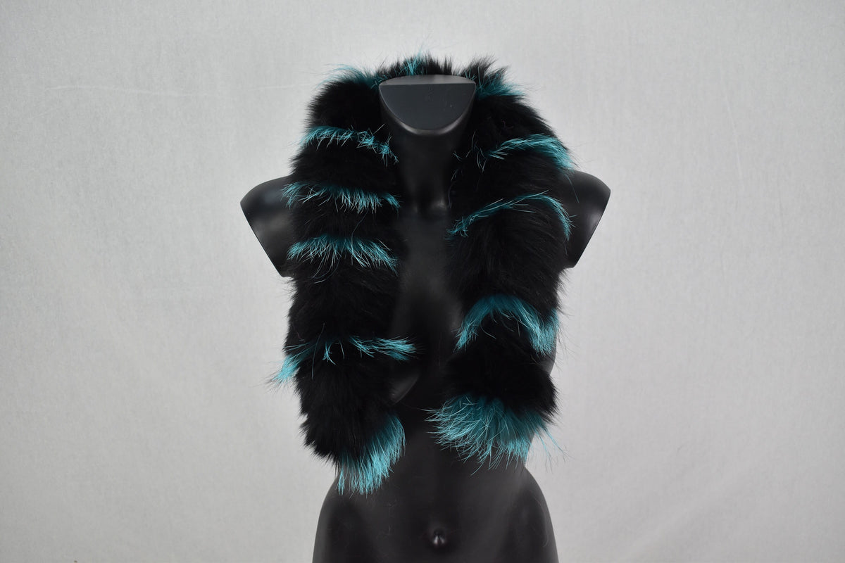 Real Fur trim For Hood | Fox Fur Scarf | Fur Collar |Detachable Fur Trim For Hood